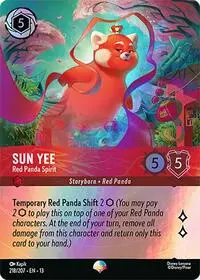 Carta Sun Yee - Red Panda Spirit, 13-218