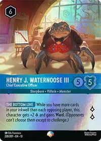 Carta Henry J. Waternoose III - Chief Executive Officer, 13-220