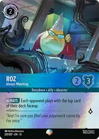 Carta Roz - Always Watching, 13-221
