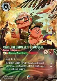 Carta Carl Fredricksen & Russell - Intrepid Explorers, 13-237