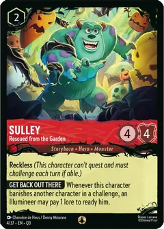 Sulley - Rescued from the Garden (Q3-4)