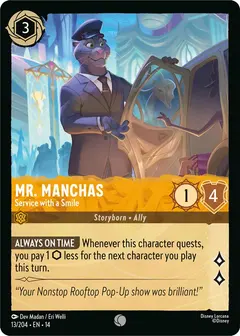 Carta Mr. Manchas - Service with a Smile, 14-13