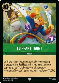 Carta Flippant Taunt, 14-98