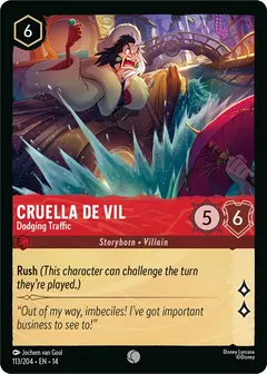 Carta Cruella De Vil - Dodging Traffic, 14-113