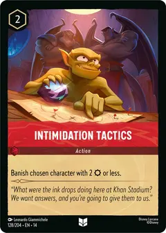 Intimidation Tactics (14-128)