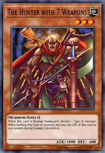 Carta The Hunter with 7 Weapons, LOD-EN024