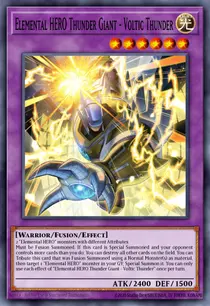 Carta Elemental HERO Thunder Giant - Voltic Thunder, MZMU-EN029