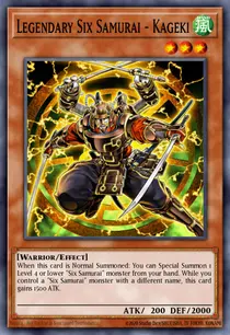 Legendary Six Samurai - Kageki (STOR-EN022)