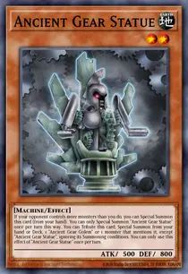 Carta Ancient Gear Statue, MZTM-EN045