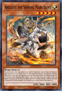 Carta Arequus the Shining Mars Saint, MZMU-EN051