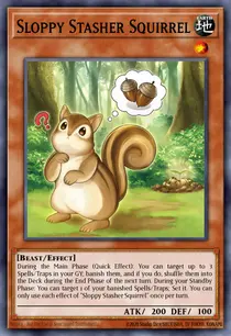 Carta Sloppy Stasher Squirrel, MZMU-EN036
