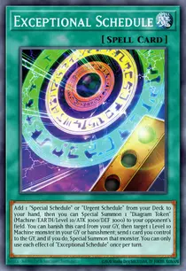 Carta Exceptional Schedule, BLZD-EN054