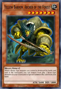 Yellow Baboon, Archer of the Forest (SOVR-EN084)