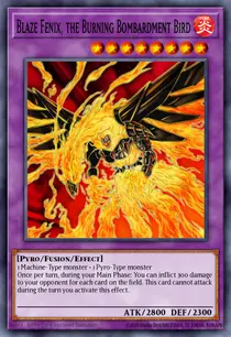 Blaze Fenix, the Burning Bombardment Bird (PRC1-EN012)