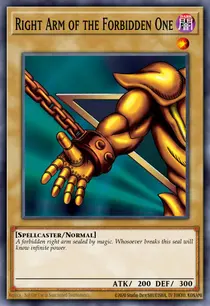 Right Arm of the Forbidden One (DB1-EN137)