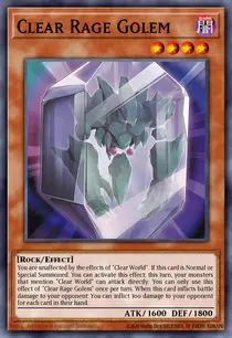 Carta Clear Rage Golem, MZTM-EN038