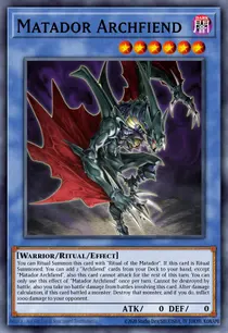 Carta Matador Archfiend, MZMU-EN022