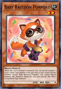 Baby Raccoon Ponpoko (MP14-EN136)