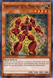 Chronomaly Aztec Mask Golem (NUMH-EN001)