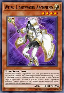 Weiss, Lightsworn Archfiend (MP25-EN186)