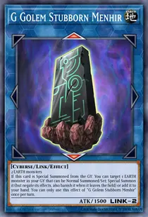 G Golem Stubborn Menhir (BLCR-EN043)